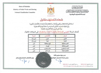 Official certificate 2