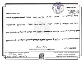 Official certificate 9